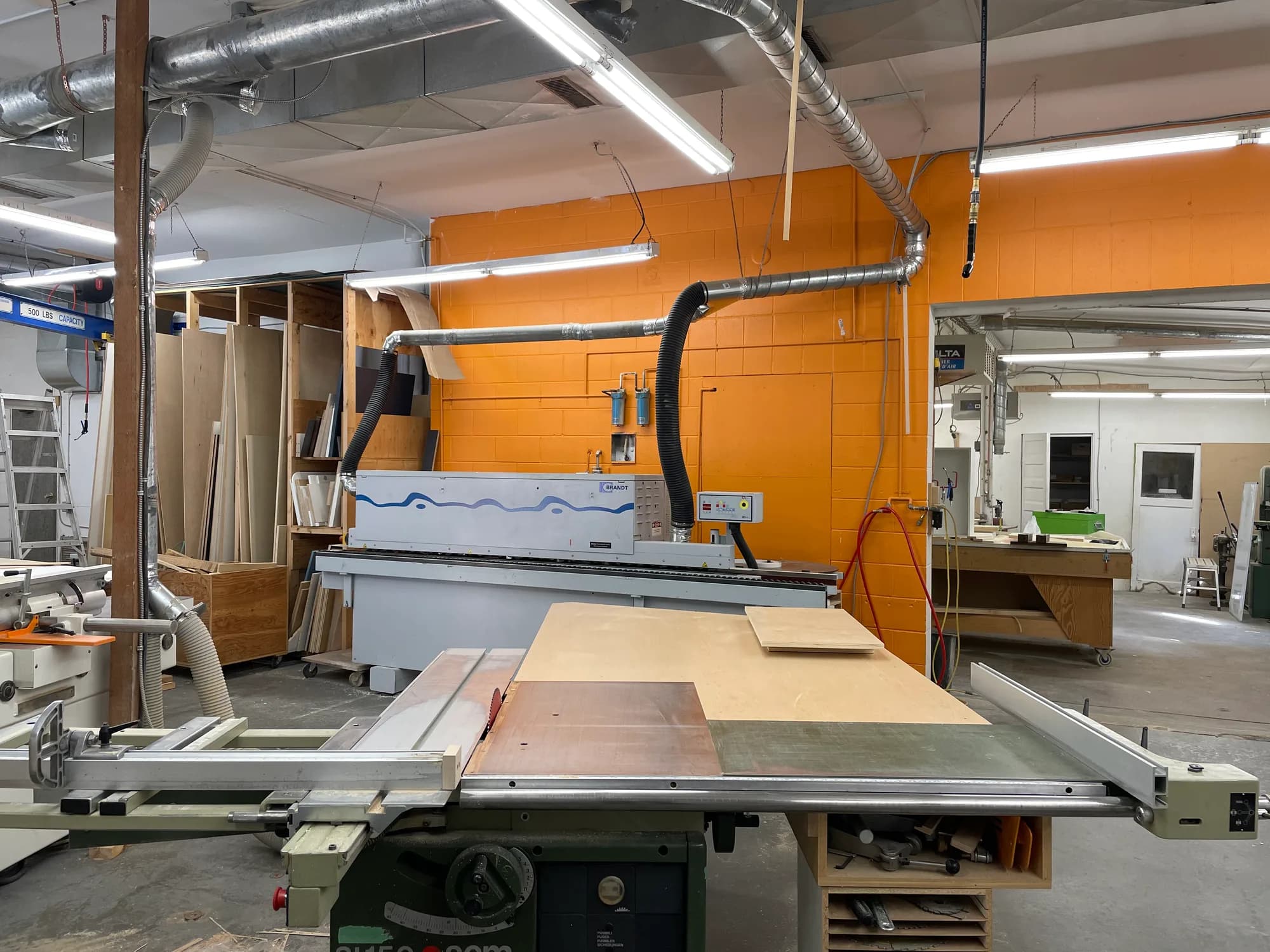 CNC router station at Steinegg Cabinets workshop